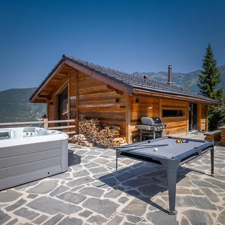 Le Reve Cinema Jacuzzi Domek alpejski Riddes